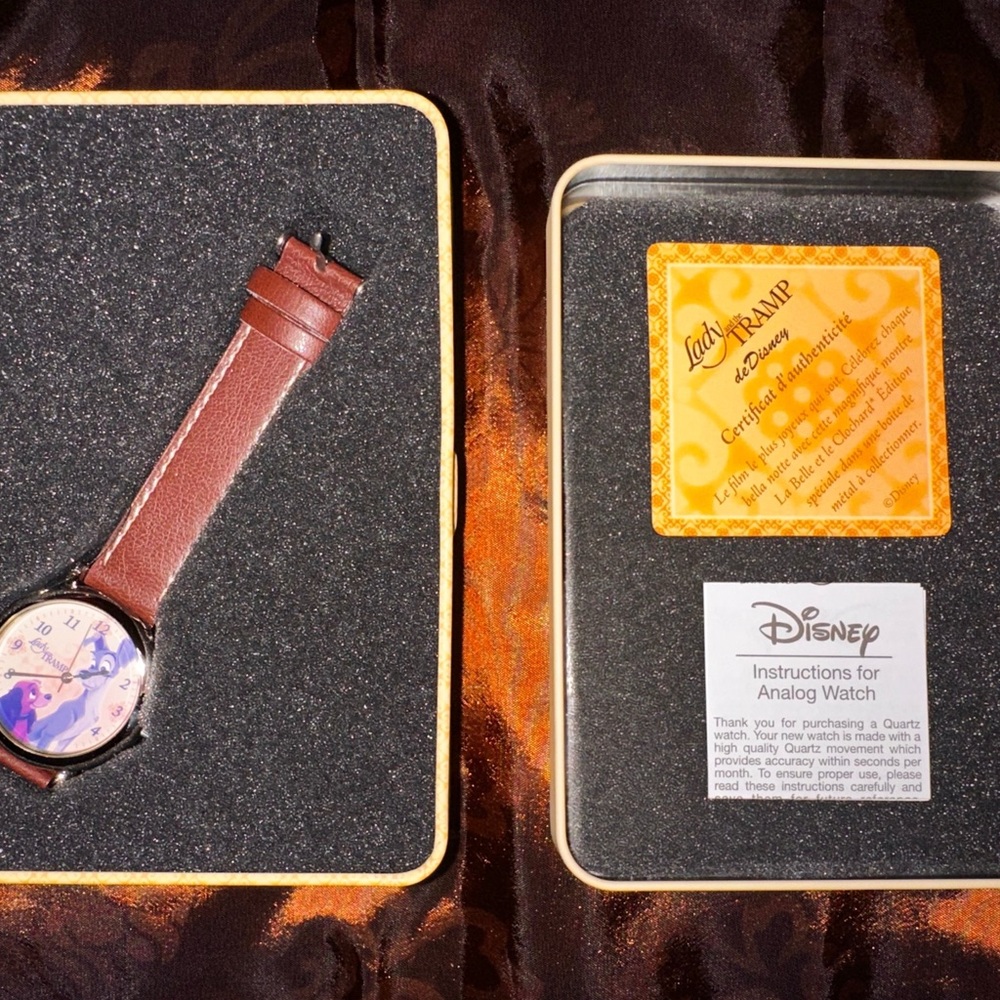 Disney Lady and the Tramp 50th anniversary watch NIB